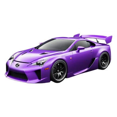 futuristic Jetson’s midnight-dark-purple over stealthy black metallic  Lexus LFA street rat rod  understated  sticker