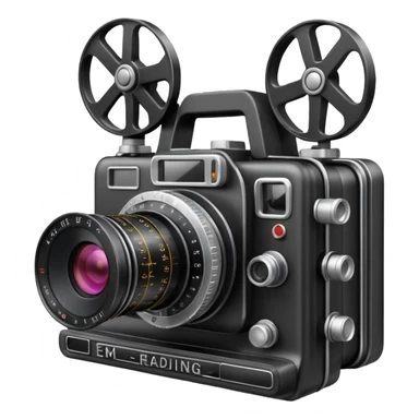 film camera with EKG reading sticker