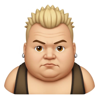 fat man mohawk sticker