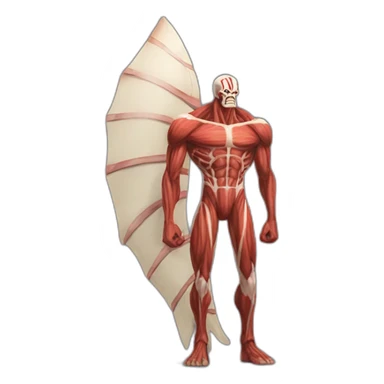 Colossal titan with a big tail sticker