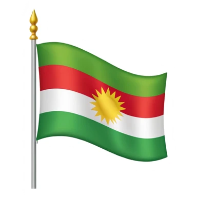 Kurdistan fleg sticker