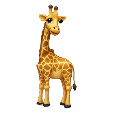 Giraffe on a mountain sticker