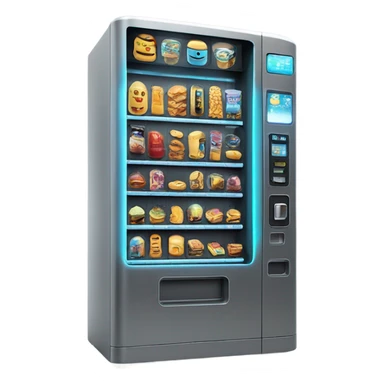 scifi vending machine, sci-fi concept machine, cute, isometric sticker