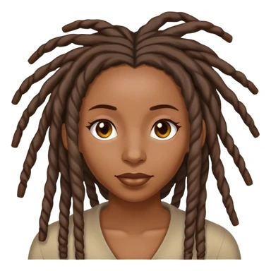 Black woman with locs omg sticker