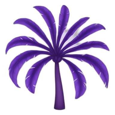 Un palmier violet sticker
