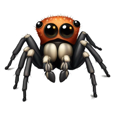 Cute jumping spider sticker