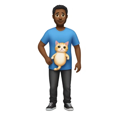 pregnant man with a cat suit sticker