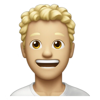 white gut happy sticker