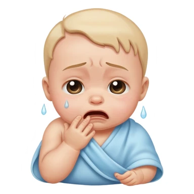 Crying baby sticker