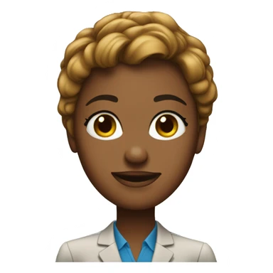 secretary at office desk sticker