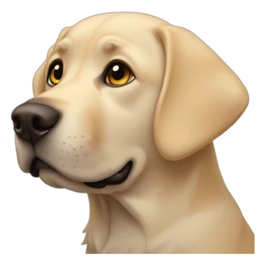 labrador waves paw sticker