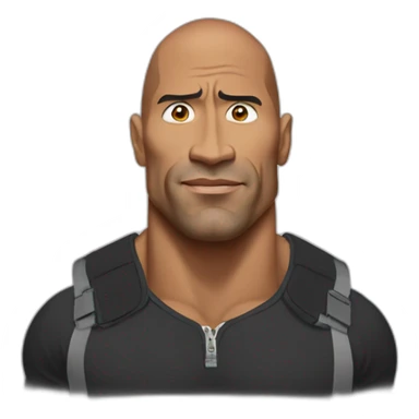 The rock qui fait son mouvement de sourcil  sticker