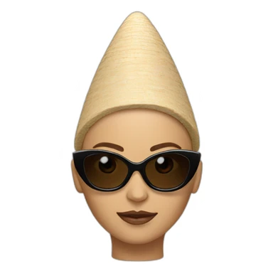 Conehead Edith sunglasses  sticker