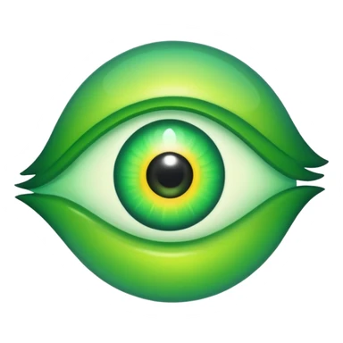 Quiero que hagas un emoji del ojo de fuerza regida sticker