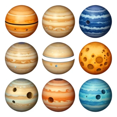 Aline all the planets sticker