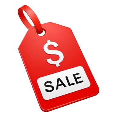 create emoji "price off" sticker