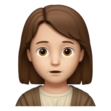 Jesus as a child and without beard  sticker