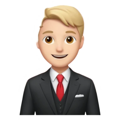 presenter on theater stage sticker