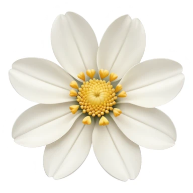 Flower white sticker