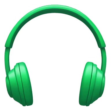 Green Headphones sticker