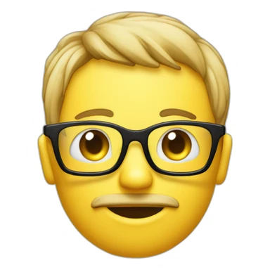 geek boutonneux qui code sur un PC sticker