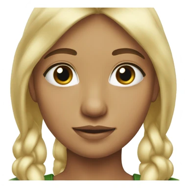 an elf girl blonde hair sticker