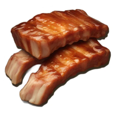 Spareribs sticker