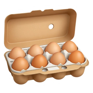 carton of raw eggs sticker