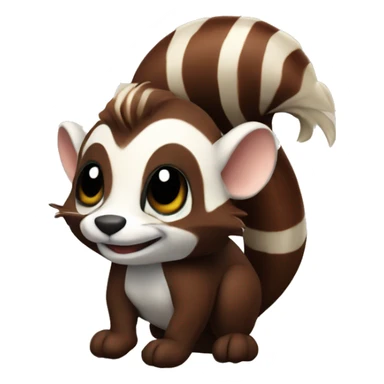 Cinnamon skunk sticker