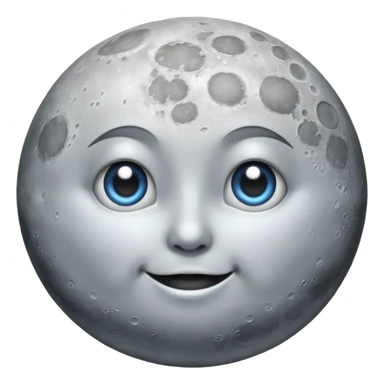 moon with no emoji sticker