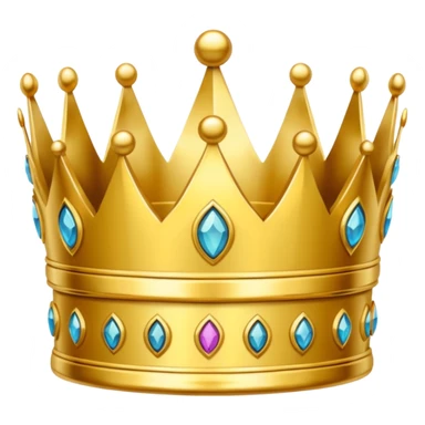 ornate gold crown sticker
