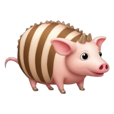 Camouflage pig armadillo cow centipede insect sticker