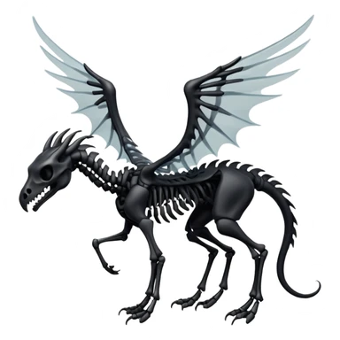 thestral: Winged horses visible only to those who have witnessed death and understand its significance. sticker
