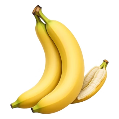 banana half peeled yellow fruit sticker
