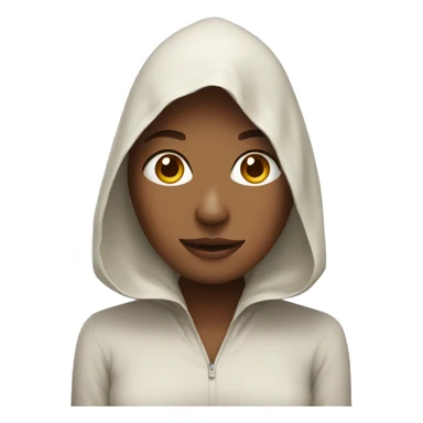 Female with covered moth sticker