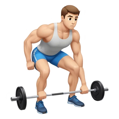 heavy bent-over row exercise sticker