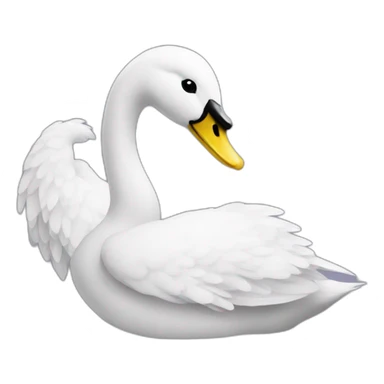 Patito y cisne sticker