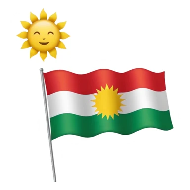 Kurdistan fleg sticker