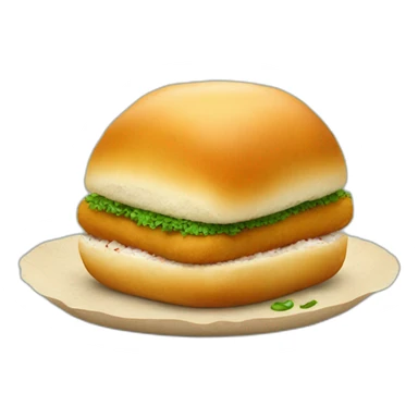 vada pav indian dish sticker