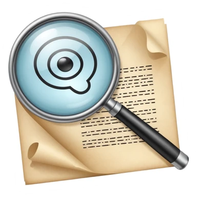  lente di ingrandimento esame foglio con scritte sticker