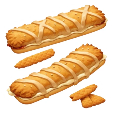 Biscuits and chicken strips smoking  sticker