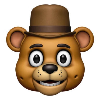 Freddy Fazbear (small hat) from Five Nights At Freddy's Movie sticker