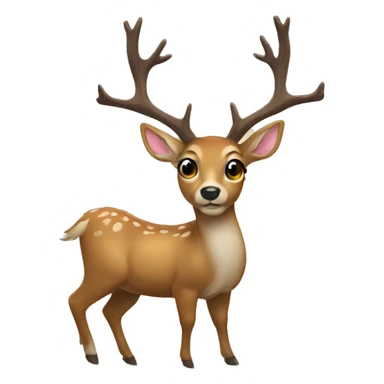 Deer with a pew pew sticker