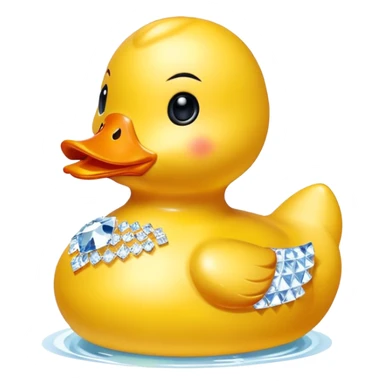 Swarovski rubber duck sticker