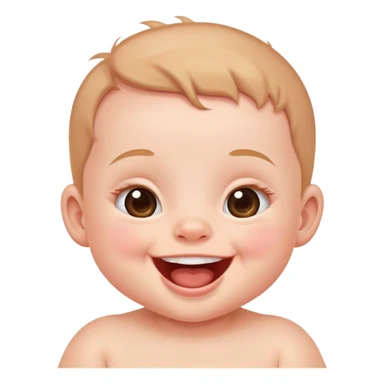 laughing baby sticker