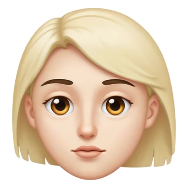 One eye looking from the side of face  sticker