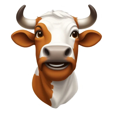 UT Austin’s bevo smiling sticker