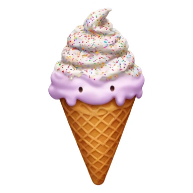 ice cream with sprinkles  sticker