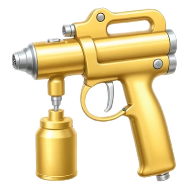 Gold Spray GUn sticker