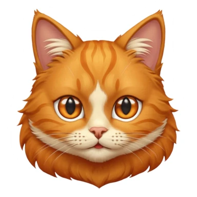 cat head, orange, from puss in boots sticker